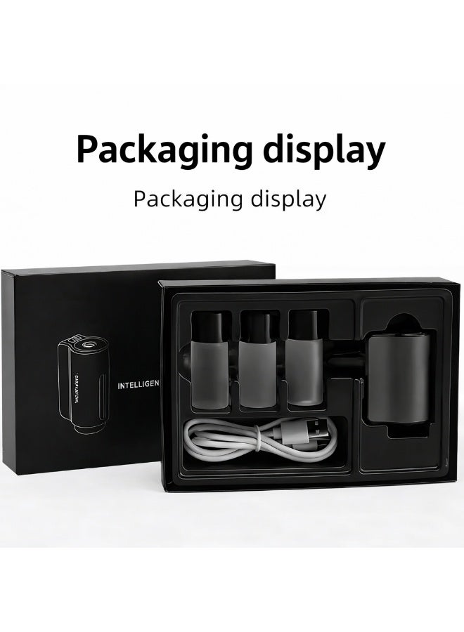 AI intelligent car aromatherapy diffuser, featuring a breathing ambient light, smart sensing function, three-level spray control, and an aluminum alloy body for long-lasting fragrance. (Red) - Image 2